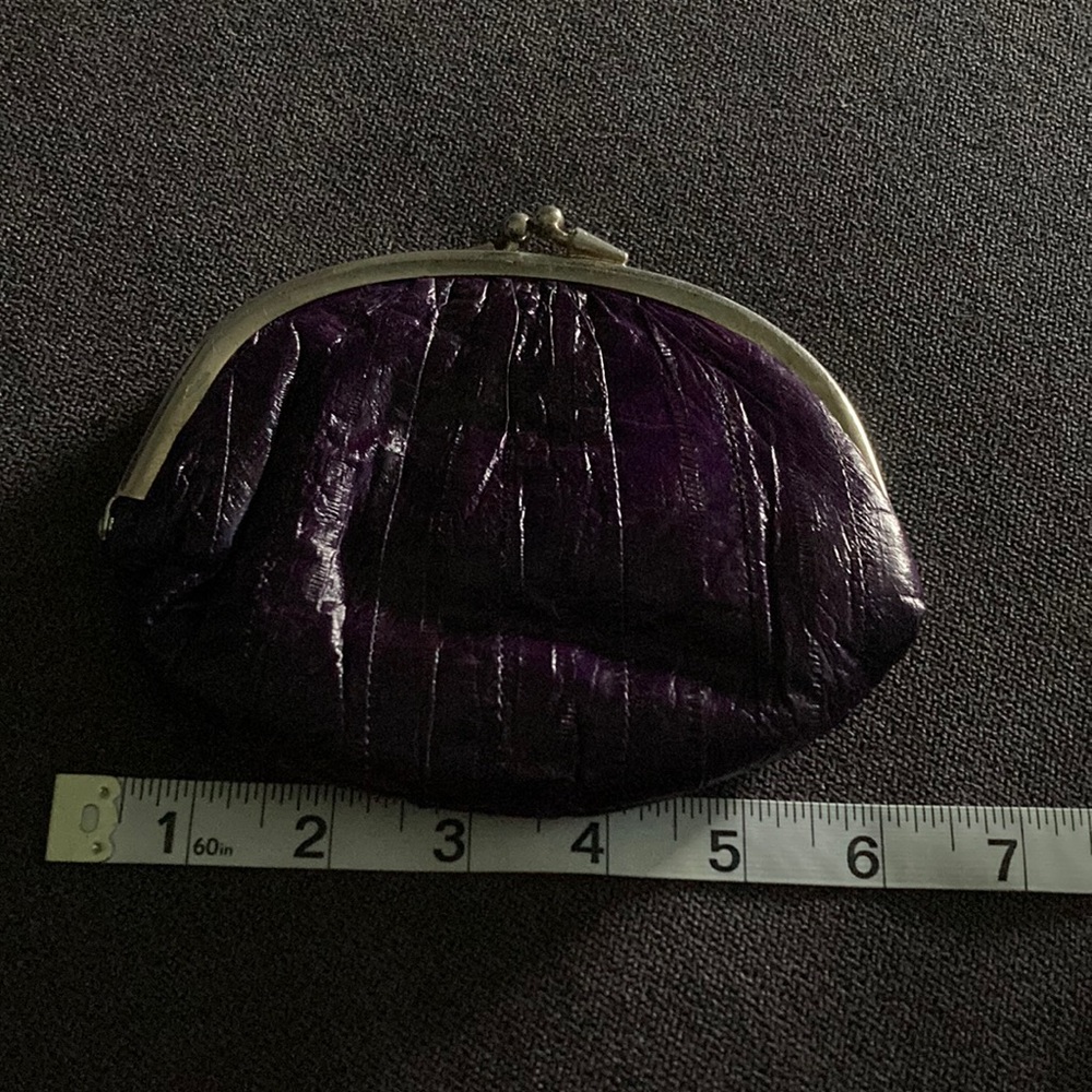 Eel skin coin purse